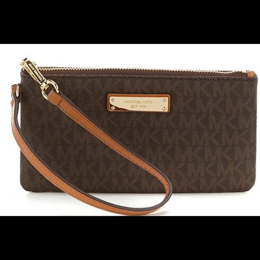 Michael Kors Jet Set Signature Medium Wristlet